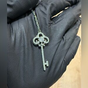 VVS Diamond Key Design Rope Chain 18in